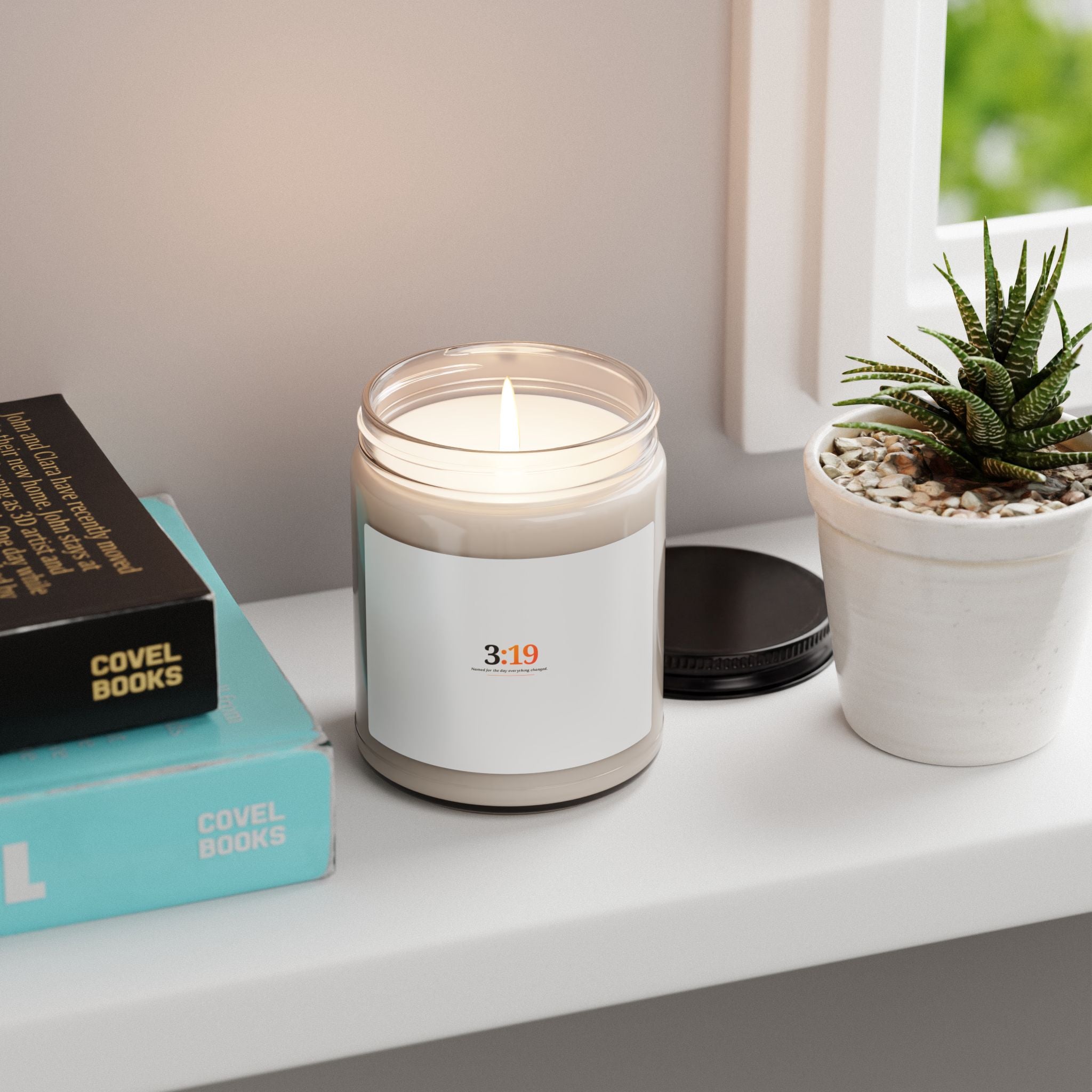 3:19 Soy Candle — 9oz Scented Jar Candle (Calming Citrus & Warm Amber)