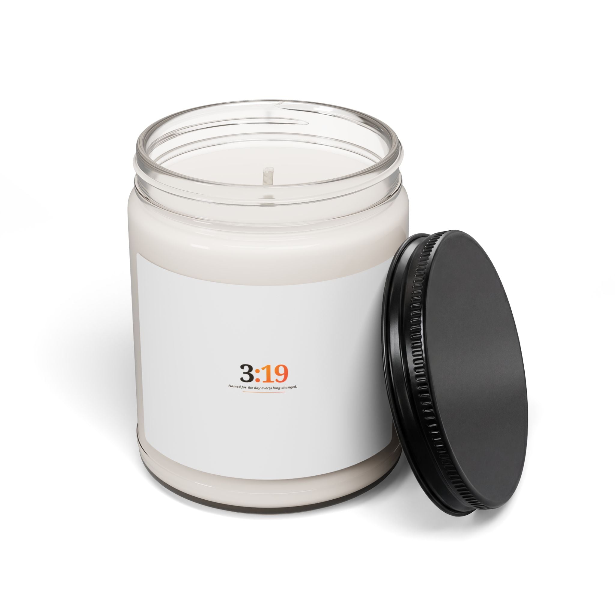 3:19 Soy Candle — 9oz Scented Jar Candle (Calming Citrus & Warm Amber)