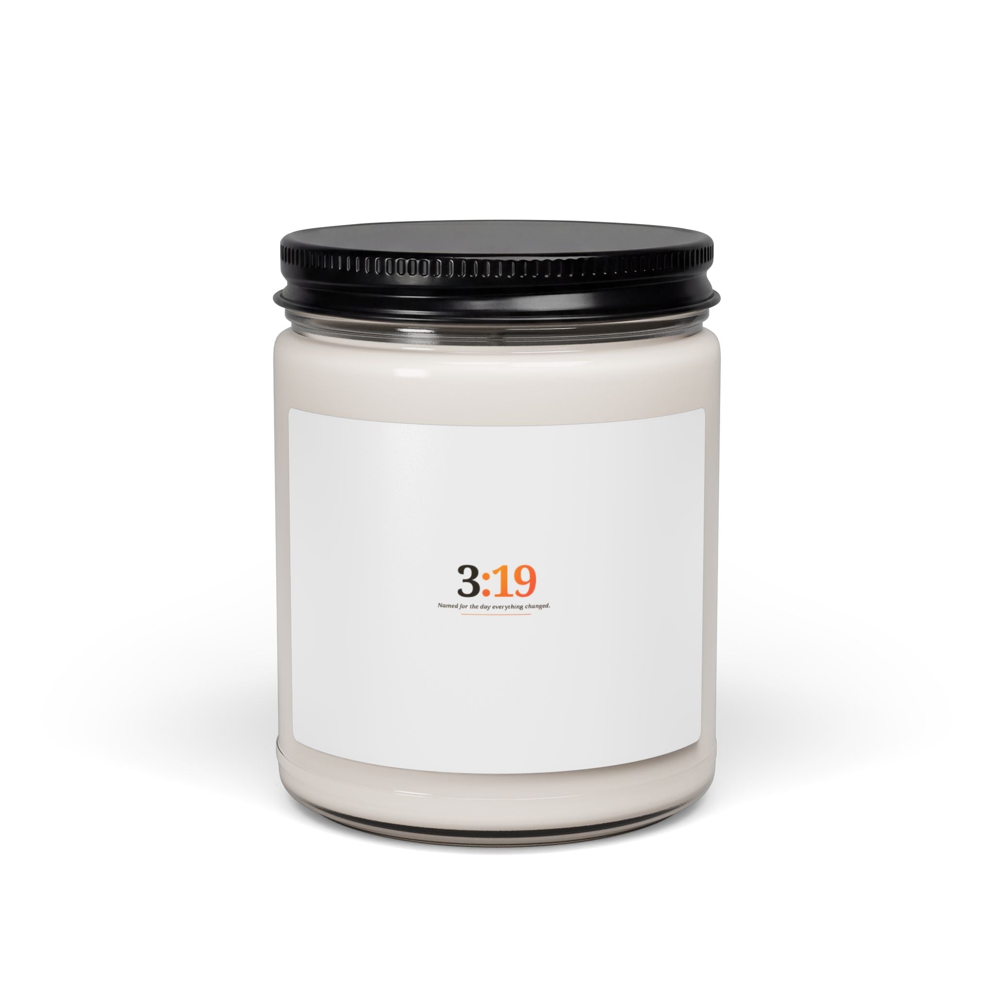 3:19 Soy Candle — 9oz Scented Jar Candle (Calming Citrus & Warm Amber)