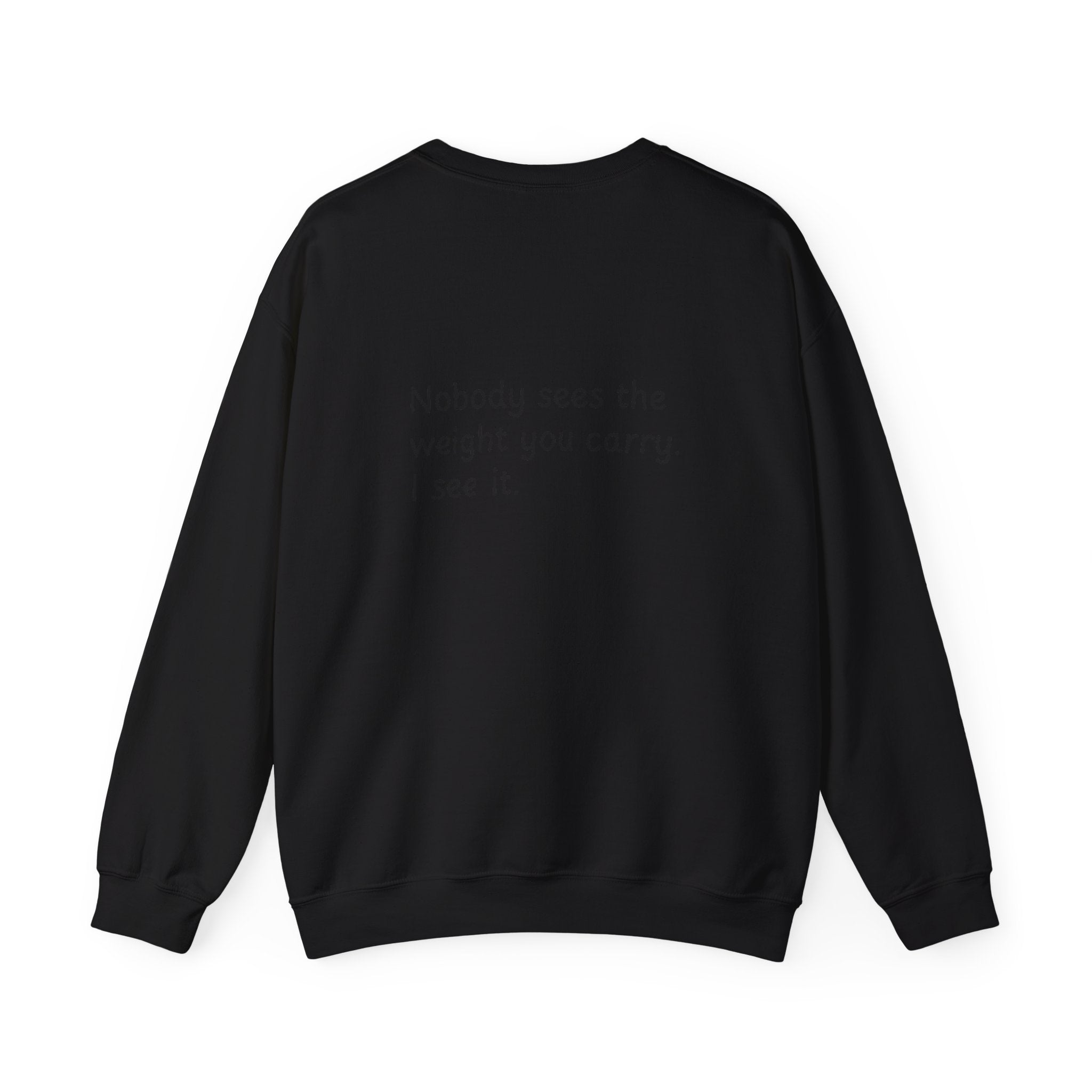 Crewneck Sweatshirt with 3:19 Minimal Script — Subtle Inspirational Graphic