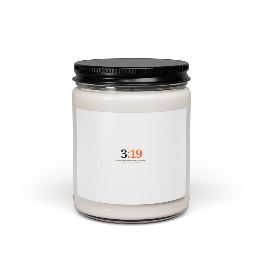 3:19 Soy Candle — 9oz Scented Jar Candle (Calming Citrus & Warm Amber)